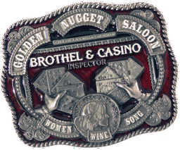 Zeige Details für Gürtelschnalle Golden Nugget Saloon Bild von Gürtelschnalle Golden Nugget Saloon