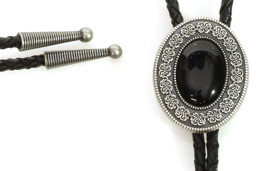 Zeige Details für Bolotie mit schwarzem Schmuckstein Bild von Bolotie mit schwarzem Schmuckstein