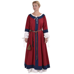 Bild von Mittelalterkleid Gudrun rot/blau