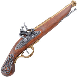 Zeige Details für Steinschloßpistole England 18.Jhdt. Bild von Steinschloßpistole England 18.Jhdt.