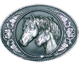 Zeige Details für Gürtelschnalle Horses Bild von Gürtelschnalle Horses