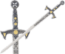 Zeige Details für Templerschwert silber Bild von Templerschwert silber