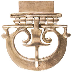 Gürtelschnalle für Cingulum oder Balteus. Die Messingschnalle ist ideal zum Bauen eigener Gürtel und eignet sich auch hervorragend als Ersatzteil für bereits vorhandene Römer- bzw. Legionärsgürtel. Römische Gürtelschnalle für Cingulum aus Messing