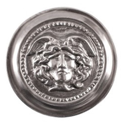 Zeige Details für Römische Phalera Medusa klein aus verzinntem Messing Bild von Römische Phalera Medusa klein aus verzinntem Messing