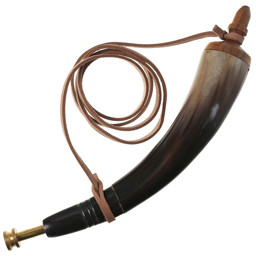 Zeige Details für Pulverhorn mit Messingrohr Bild von Pulverhorn mit Messingrohr