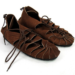 Zeige Details für Bundschuhe m. Gummisohle braun Bild von Bundschuhe m. Gummisohle braun