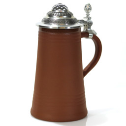 Zeige Details für Bierhumpen 0,5l m. Kristall und Zinndeckel Bild von Bierhumpen 0,5l m. Kristall und Zinndeckel