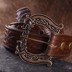 Bild von Keltischer Ledergürtel mit Messingschnalle