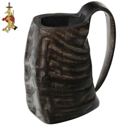 Zeige Details für Trinkbecher / Bierkrug aus Büffelhorn Bild von Trinkbecher / Bierkrug aus Büffelhorn