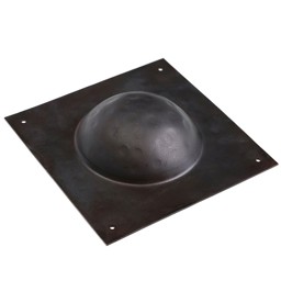 Zeige Details für Quadratischer Schildbuckel Umbo geschwärzt Bild von Quadratischer Schildbuckel Umbo geschwärzt