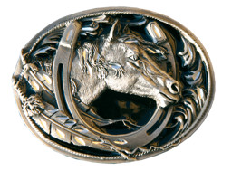 Zeige Details für Gürtelschnalle Running Horse Bild von Gürtelschnalle Running Horse