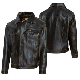 Zeige Details für Rindslederjacke Brando Bild von Rindslederjacke Brando