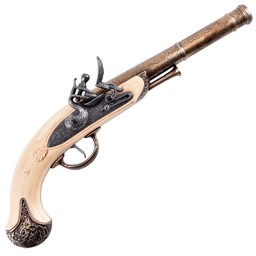 Zeige Details für Englische Lucknow-Pistole 18.Jhdt. altmessing Bild von Englische Lucknow-Pistole 18.Jhdt. altmessing