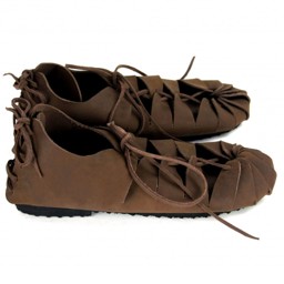 Zeige Details für Bundschuhe aus Nubukleder braun Bild von Bundschuhe aus Nubukleder braun