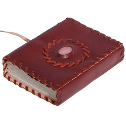 Zeige Details für Notizbuch mit Ledereinband 14x10cm Bild von Notizbuch mit Ledereinband 14x10cm