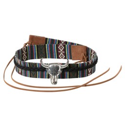 Zeige Details für Hutband mit silbernen Skull HB-48 Bild von Hutband mit silbernen Skull HB-48