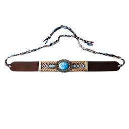 Zeige Details für Hutband mit bunter Bestickung und Strasssteinen HB-43 Bild von Hutband mit bunter Bestickung und Strasssteinen HB-43