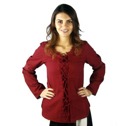 Zeige Details für Schnürbluse Girdrud aus Baumwolle Bild von Schnürbluse Girdrud aus Baumwolle