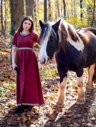 Bild von Edles Kurzarmkleid mit Bordüre Ennlin