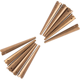 Zeige Details für Nestelspitzen mit Krone aus Messing (10 Stück) Bild von Nestelspitzen mit Krone aus Messing (10 Stück)
