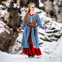 Zeige Details für Wikinger Birkamantel „Skadi“ mit Urnes-Stickerei – Frühmittelalterlicher Wollmantel in 3 Farben Bild von Wikinger Birkamantel „Skadi“ mit Urnes-Stickerei – Frühmittelalterlicher Wollmantel in 3 Farben