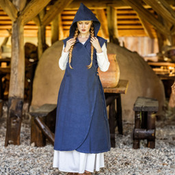 Zeige Details für Mittelalter-Wickelkleid Gerlin m. Kapuze Bild von Mittelalter-Wickelkleid Gerlin m. Kapuze