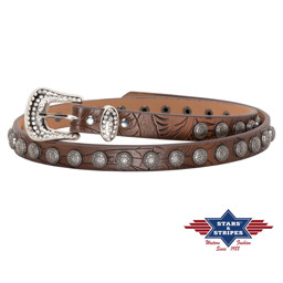 Zeige Details für Westernhutband mit Conchas und Strasssteinen HB-60 Bild von Westernhutband mit Conchas und Strasssteinen HB-60