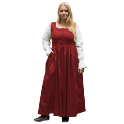 Zeige Details für Ärmelloses Mittelalter-Trägerkleid Lene rot  Bild von Ärmelloses Mittelalter-Trägerkleid Lene rot