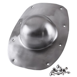 Zeige Details für Umbo - römischer Schildbuckel mit Schrauben aus Stahl Bild von Umbo - römischer Schildbuckel mit Schrauben aus Stahl