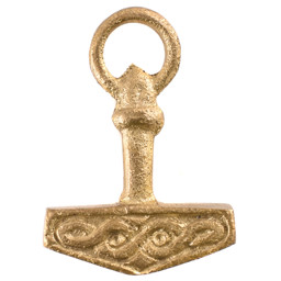Zeige Details für Thorshammer mit Ring aus Messing  Bild von Thorshammer mit Ring aus Messing