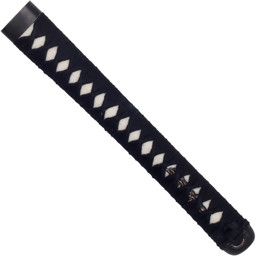 Zeige Details für Samuraischwertgriff m. schwarzer Seidenwicklung Bild von Samuraischwertgriff m. schwarzer Seidenwicklung
