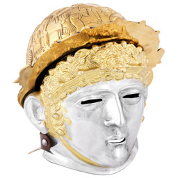 Zeige Details für Reiterhelm Ribchester Messing Bild von Reiterhelm Ribchester Messing