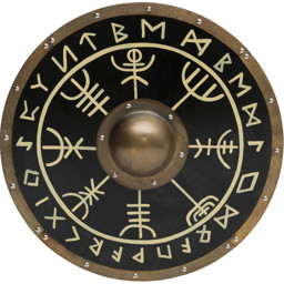 Zeige Details für Wikinger-Rundschild mit Runen Bild von Wikinger-Rundschild mit Runen