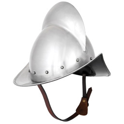 Zeige Details für Deutscher Morion Helm – 16. Jahrhundert – Landsknecht Helm aus Stahl Bild von Deutscher Morion Helm – 16. Jahrhundert – Landsknecht Helm aus Stahl