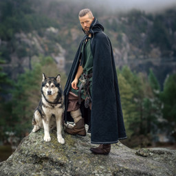 Zeige Details für Wikinger Umhang „Valdemar“ mit Kapuze – Schwarz, Einheitsgröße Bild von Wikinger Umhang „Valdemar“ mit Kapuze – Schwarz, Einheitsgröße