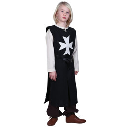 Zeige Details für Kinder Wappenrock „Alexander“ – Johanniter Waffenrock in Schwarz/Natur, 100 % Baumwolle Bild von Kinder Wappenrock „Alexander“ – Johanniter Waffenrock in Schwarz/Natur, 100 % Baumwolle