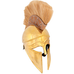 Zeige Details für Italo-Korintherhelm mit Helmbusch messing Bild von Italo-Korintherhelm mit Helmbusch messing