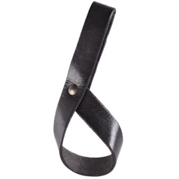 Zeige Details für Gürtelhalter für Trinkhorn aus Leder – Hornhalter in Schwarz, handgefertigt Bild von Gürtelhalter für Trinkhorn aus Leder – Hornhalter in Schwarz, handgefertigt