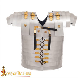 Zeige Details für Lorica Segmentata „Corbridge A“ – Authentische Römische Legionärsrüstung aus 1 mm Stahl mit Messingbeschlägen & Lederriemen Bild von Lorica Segmentata „Corbridge A“ – Authentische Römische Legionärsrüstung aus 1 mm Stahl mit Messingbeschlägen & Lederriemen