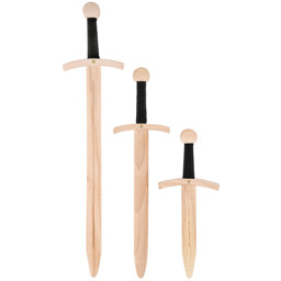 Kinder Ritterschwert Etzel aus Holz – authentisches Holzschwert für kleine Ritter Kinder Ritterschwert Etzel aus Holz in drei Größen – Spielzeugschwert für kleine Ritter