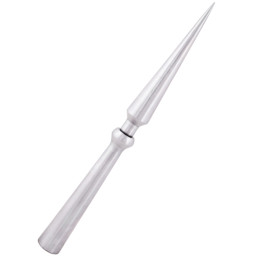 Kettenbrecher Speerspitze aus Carbonstahl – Mittelalter Replikat Handgeschmiedete Mittelalter-Speerspitze „Kettenbrecher“ aus massivem Carbonstahl – polierte Replik für Deko & Reenactment