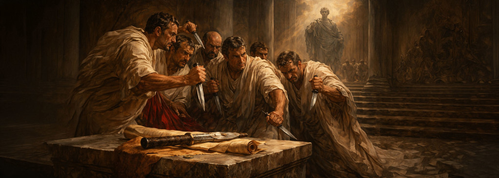 Die Iden des März – römischer Senat und Julius Caesar Die Iden des März – römischer Senat und Julius Caesar