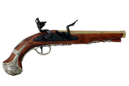Zeige Details für Steinschlosspistole George Washington, England 18. Jh. – Dekopistole aus Holz & Metall von DENIX Bild von Steinschlosspistole George Washington, England 18. Jh. – Dekopistole aus Holz & Metall von DENIX