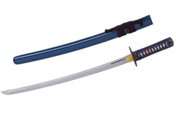 Zeige Details für Handgeschmiedetes Wakizashi Goldamsel SH1019 Bild von Handgeschmiedetes Wakizashi Goldamsel SH1019