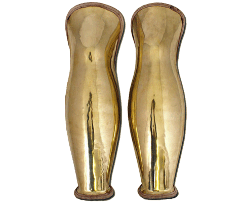 Bild von Griechische Beinschienen aus Messing (Paar)