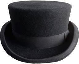Zeige Details für Westernzylinder flach schwarz Bild von Westernzylinder flach schwarz
