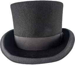 Zeige Details für Zylinder mittelhoch schwarz Bild von Zylinder mittelhoch schwarz