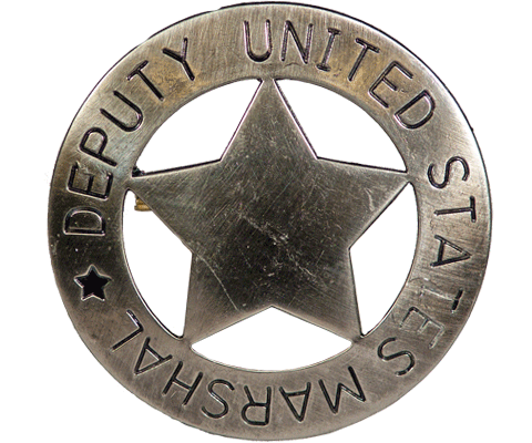 Bild von Abzeichen  U.S. Deputy Marshal  mit Stern grau