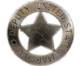 Zeige Details für Abzeichen  U.S. Deputy Marshal  mit Stern grau Bild von Abzeichen  U.S. Deputy Marshal  mit Stern grau