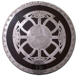 Zeige Details für Rundschild Wikinger m. Beschlägen Bild von Rundschild Wikinger m. Beschlägen